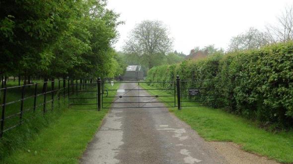 This gate had to be legally authorised whilst the process of diverting the bridleway off the driveway was completed